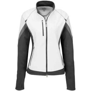 NEW Elevate Women's Jozani Waterproof Breathable Jacket White/Grey Size Large